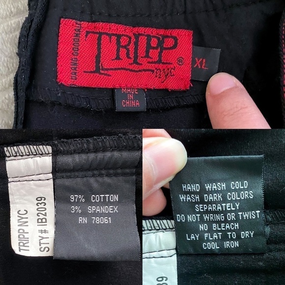 Tripp NYC Top Gothic Tartan Lace Off-Shoulder Y2K Corset Black Red Plaid XL GUC - Picture 5 of 8